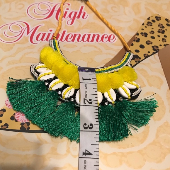 Ethnic Boho Beaded Tassel Cowrie Shell Necklace - Picture 10 of 16